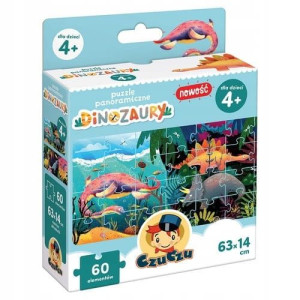 Puzzle panoramiczne Dinozaury 4+ CzuCzu