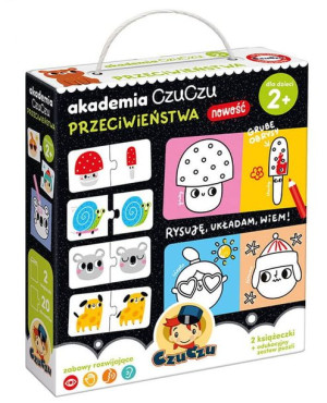 Akademia CzuCzu Przeciwieństwa Kolorowanka i Puzzl