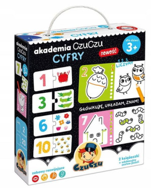 Akademia Czuczu Cyfry Kolorowanka i puzzle CzuCzu
