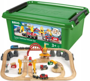 Kolejka drewniana Cargo Deluxe 3+ Brio