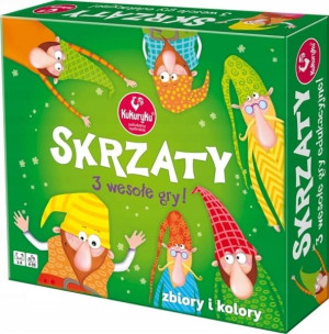 Skrzaty gra rodzinna edukacyjna 3 wesołe gry Kukur