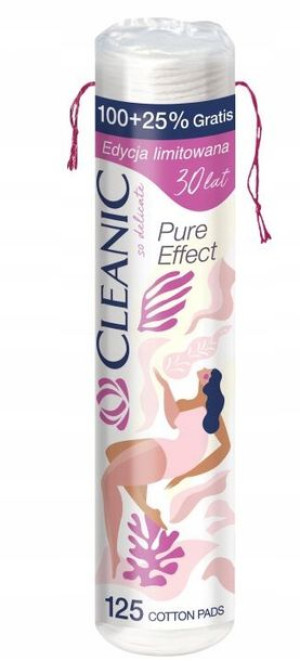Cleanic Płatki kosmetyczne Pure Effect 125szt.