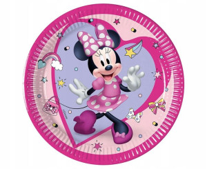 Talerzyki papierowe Minnie 20 cm 8 szt Godan