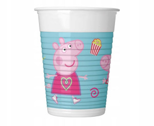 Kubeczki plastikowe Świnka Peppa 200ml 8szt Godan