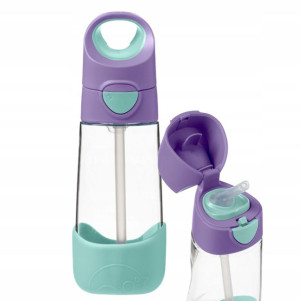 Tritanowa butelka ze słomką 450 ml Lilac Pop B.Box