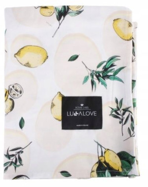 Otulacz bambusowy Cytryny 150x100cm Lullalove