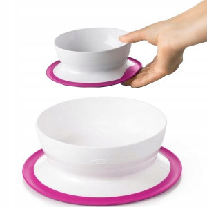 Miseczka z silikonową przyssawką Pink 6m+ Oxo