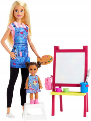 Barbie Nauczycielka plastyki Zestaw kariera Mattel