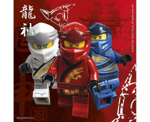 Serwetki papierowe Lego Ninjago 33x33 16szt Godan