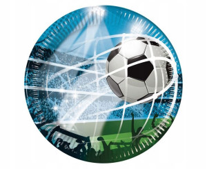 Talerzyki papierowe Soccer Fans 20 cm 8 szt. Godan