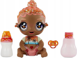 Glitter Babyz Lalka Bobas Błyszcząca Solana Sunbur