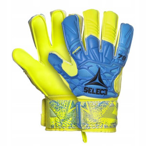 Rękawice bramkarskie Select 78 Protection Flat Cut 2019 niebiesko żółte