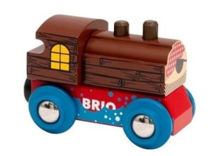 Brio Drewniana lokomotywa Pirat