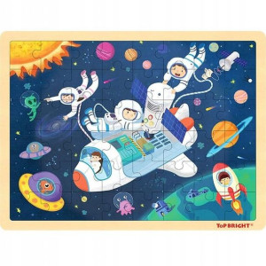 Puzzle Drewniane Kosmos 48 el. Top Bright