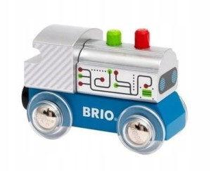 Brio Drewniana lokomotywa Robot 3+