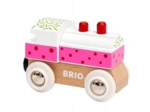 Brio Drewniana lokomotywa Ciastko 3+