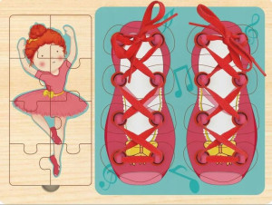 Sznurowanka & Puzzle 2w1 Baletnica Top Bright