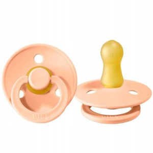 Smoczek uspokajający Hevea Peach Sunset S 0m+ Bibs