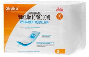 Akuku Superchłonne Podkłady poporodowe 10 szt.