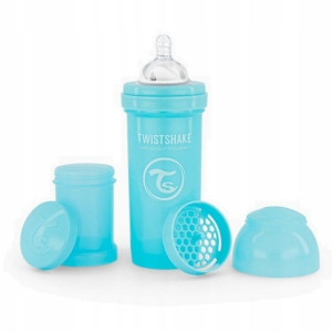 Twistshake Butelka antykolkowa 260ml niebieska
