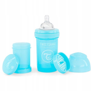 Twistshake Butelka antykolkowa 180ml niebieska 0m+