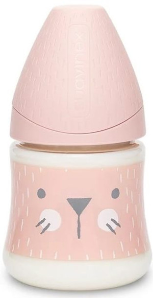 Suavinex Butelka Hygge Kotek różowy 150 ml 0m+