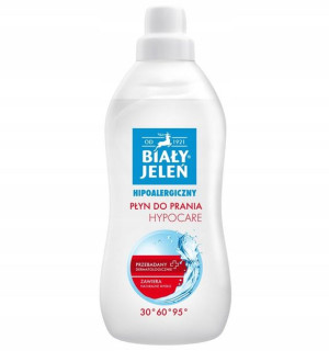 Hipoalergiczny płyn do prania 1L Biały Jeleń