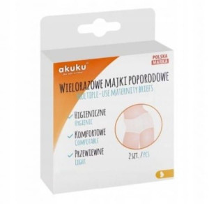 Majtki siateczkowe wielorazowe 2 szt. M Akuku