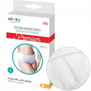 Majtki poporodowe jednorazowe 5szt. L Akuku