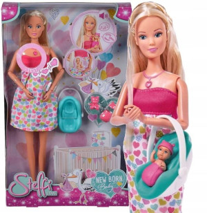 Lalka Steffi w ciąży z dźwiękiem bicia serca 3+