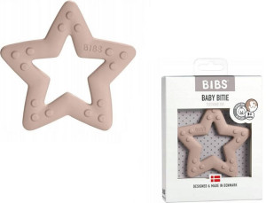 Bibs Gryzak Baby Bitie Gwiazdka Blush 3m+