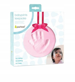 Odcisk rączki zawieszka różowa Pearhead