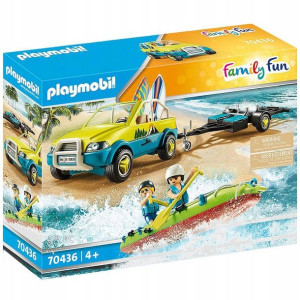 Family Fun Auto z przyczepką na kanu 70436 4+