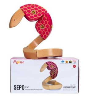 Klocki drewniane Sepo 7w1 3+ Malblo
