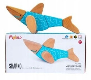Klocki drewniane Sharko 7w1 3+ Malblo