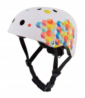 Kask dla dzieci M 3-7 lat Cubic biały Sun Baby