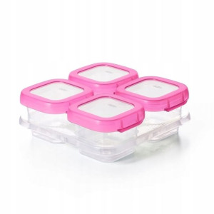 Pojemniki do Zamrażania Żywności Pink 4szt 120ml O