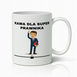 Kubek Biały Prezent Dla Super Prawnika Do Pracy