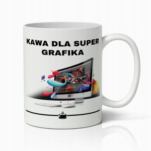Kubek Biały Prezent Dla Super Grafika Do Pracy