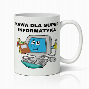 Kubek Biały Prezent Dla Super Informatyka Do Pracy