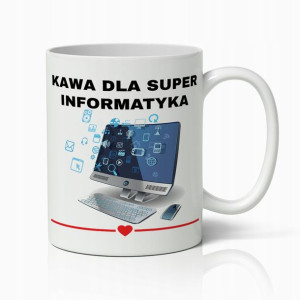 Kubek Biały Prezent Dla Super Informatyka Do Pracy
