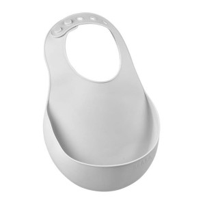 Śliniak silikonowy kieszonka light mist 4m+ Beaba
