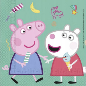 Serwetki papierowe Świnka Peppa 33x33 20 szt. Goda
