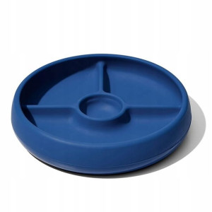 Talerzyk silikonowy dzielony Navy 6m+ Oxo