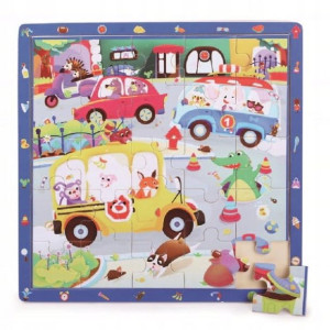 Puzzle drewniane Miasto 25el. 24m+ Top Bright