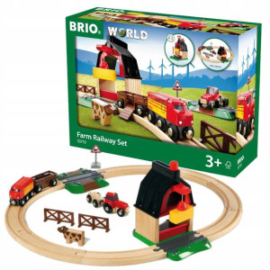 Kolejka drewniana Na Farmie World 3+ Brio