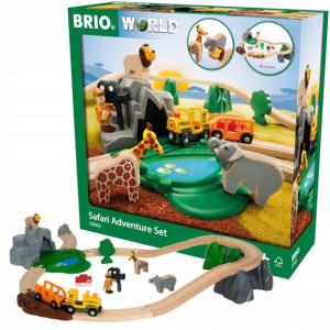 Kolejka drewniana Safari World 3+ Brio