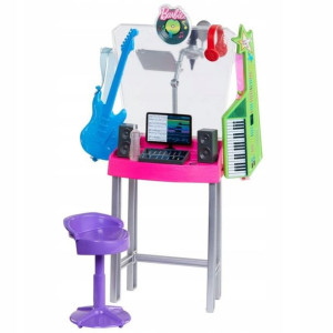 Barbie Zestaw mebelków Studio nagrań 3+ Mattel