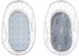 Prześcieradło do gondoli 2x Grey/Piórka Sleepee