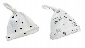 Czapeczka Krasnal 2-pack Kropki/Bloom 2-4 Sleepee